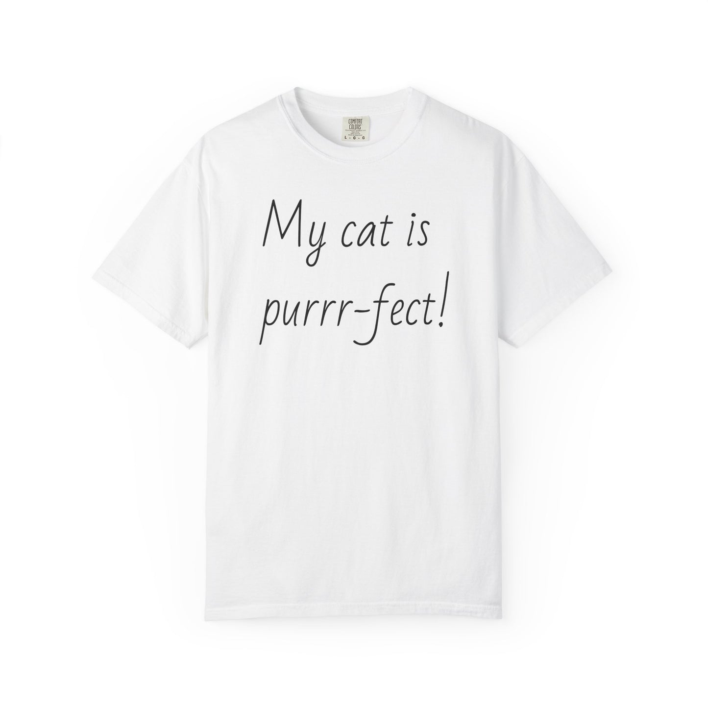 Cat Lover's Garment-Dyed T-Shirt, Cute Cat Tee, Gift for Cat Owners, Pet Humor Tee, Soft Cotton Top