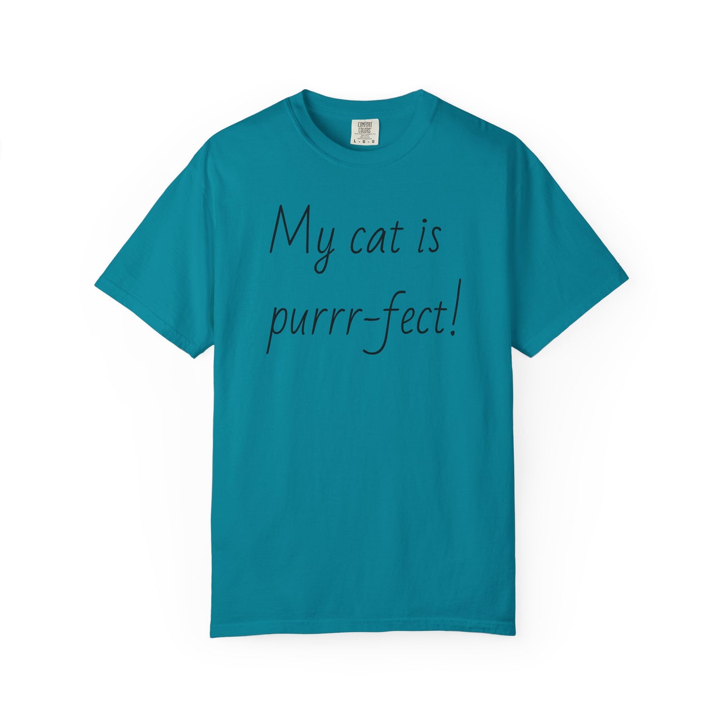 Cat Lover's Garment-Dyed T-Shirt, Cute Cat Tee, Gift for Cat Owners, Pet Humor Tee, Soft Cotton Top