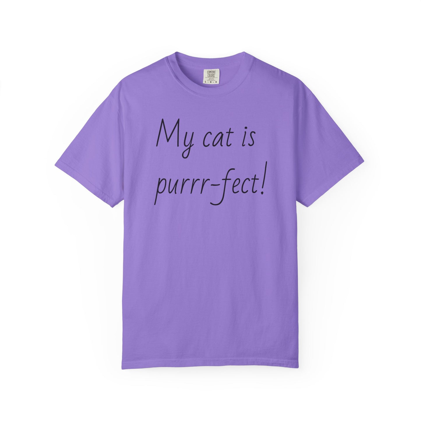 Cat Lover's Garment-Dyed T-Shirt, Cute Cat Tee, Gift for Cat Owners, Pet Humor Tee, Soft Cotton Top