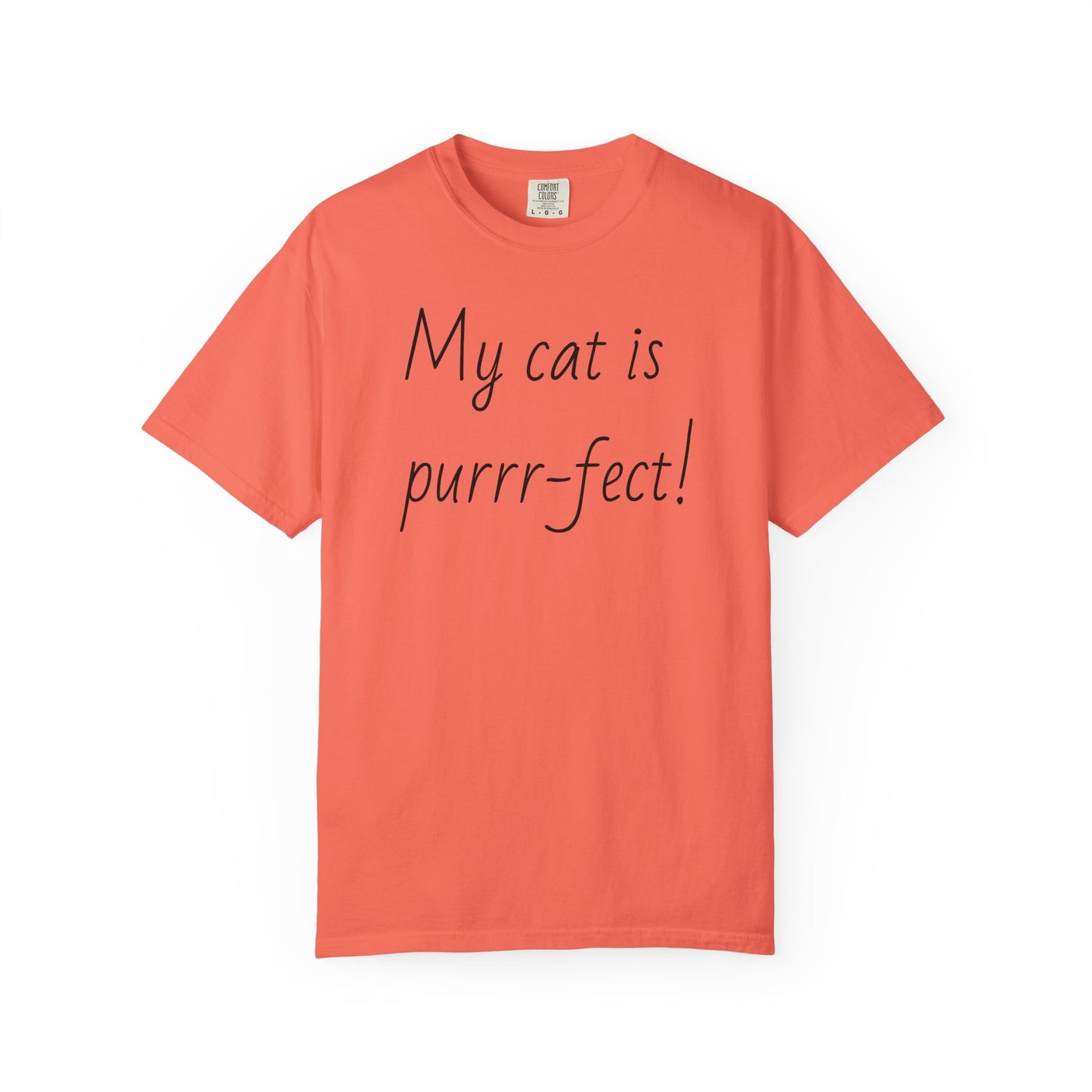 Cat Lover's Garment-Dyed T-Shirt, Cute Cat Tee, Gift for Cat Owners, Pet Humor Tee, Soft Cotton Top