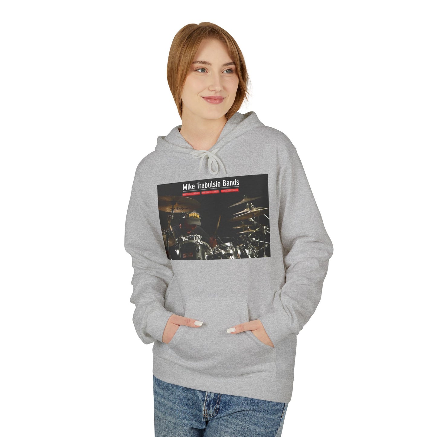 Drummer Photo Hoodie - Mike Trabulsie Drummer Graphic Pullover