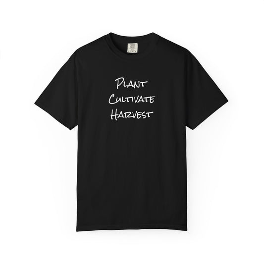 Plant. Cultivate, Harvest